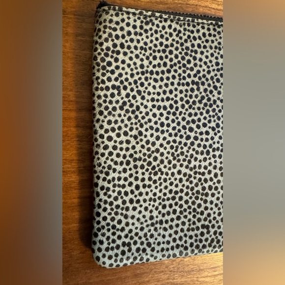 Madewell Leather and Calf Hair Animal Print Clutch - Picture 6 of 10